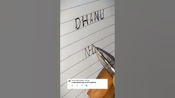 DHANU NAME LOGO #dhanunamelogo#logo #namelogo #shorts #viral