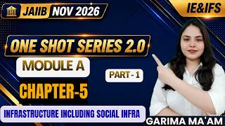 JAIIB NOV 2026 | IE&amp;IFS CH-5 INFRASTRUCTURE Part 1#oneshotseries#jaiibieandifs