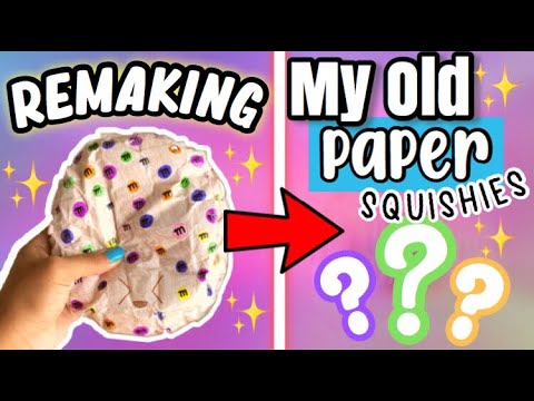 REMAKING MY OLD PAPER SQUISHY! / MINI TUTORIAL!