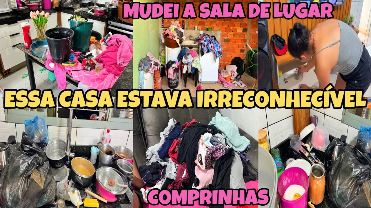 VOCÊ NÃO ESTÁ PREPARADA PRA VER ESSA FAXINA! SAIU UM CAMINHÃO DE LIXO DAQUI😱 