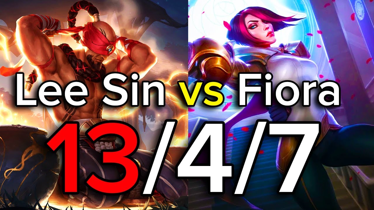 Challenger Lee Sin Top vs Fiora Full Game POV S14