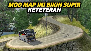 NGERI BANGET‼️ MOD MAP JALAN EXTREME TEBING PENUH TIKUNGAN BIKIN SUPIR KETETERAN