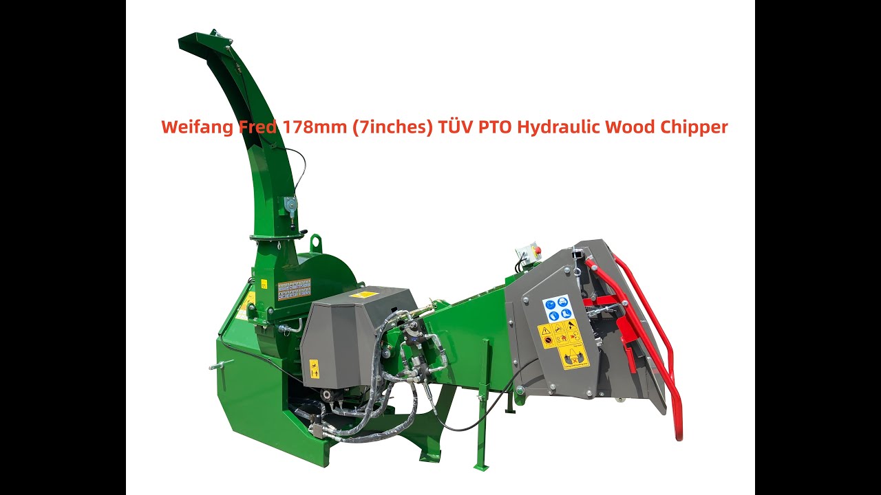 How to use a TÜV BX72RS Hydraulic Wood Chipper? - WFMC Häcksler Holzhäcksler Traktor