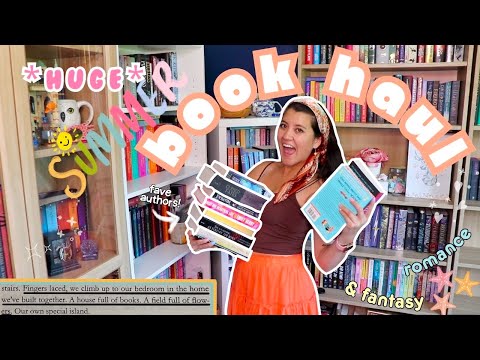 *HUGE* summer book haul 🍉⛱️ (summer romance, fantasy & new release books)