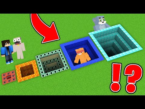 DANI és KIIS Megtalálta a LEGMÉLYEBB GÖDRÖKET MINDEN MÉRETBEN A MINECRAFTBAN!