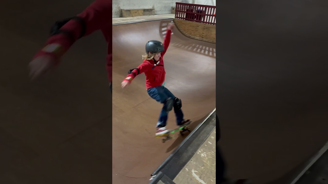 Modern skate park first run￼