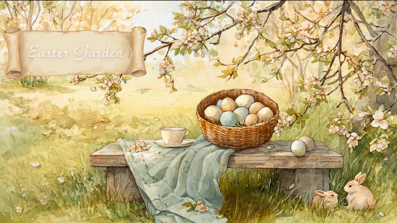 Calm Spring Music ☕️ Easter Morning Garden Playlist