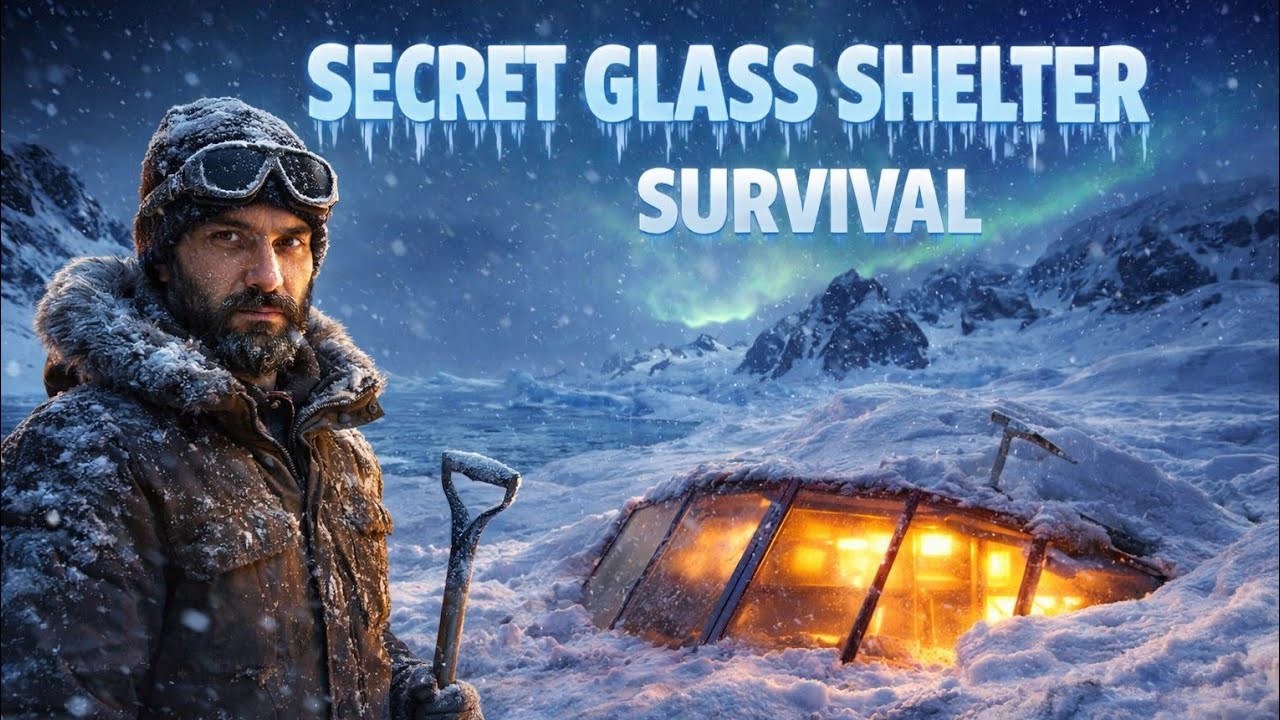 I Built a Secret Glass Shelter -40°F Underground in Antarctica and Survived Alone🥶