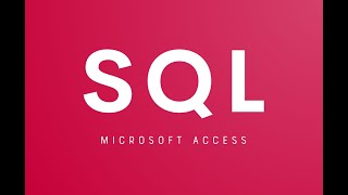 Lesson 4 for SQL with Microsoft Access 2019 Select query - Arabic Language