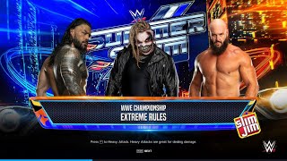 ROMAN REIGNS vs BRAUN STROWMAN vs THE FEIND for wwe championship