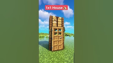 Minecraft 1X1 House🏠 #shorts