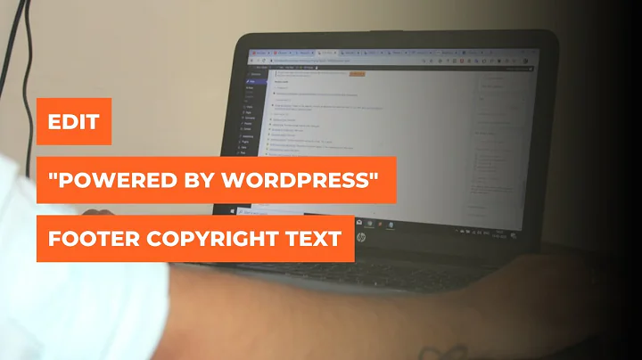 Edit Footer Copyright "Proudly powered by WordPress" | Change The Footer Copyright Credits in 2020
