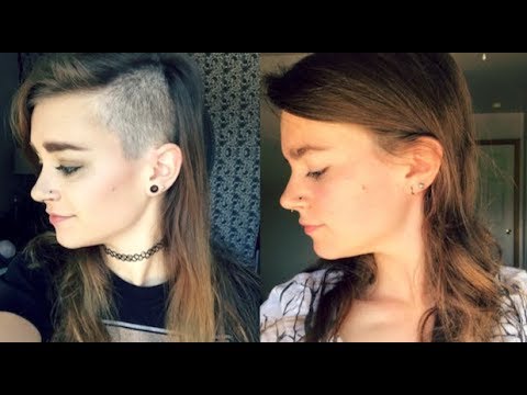 Growing Out My Side Shave Process Of 1 Year Of Growth Youtube [ 360 x 480 Pixel ]