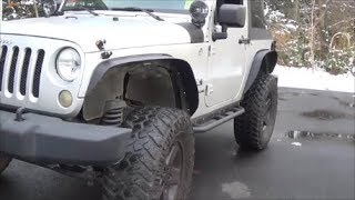 Jeep Wrangler JK sheet metal fender install from Yitamotor 0717 how to