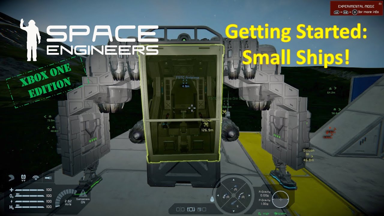 🔴 Space Engineers on Xbox One - Getting Started with Small ships - YouTube