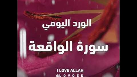 سورة الواقعه ياسر الدوسري 12 الي 26 - سورة الواقعة :: ياسر الدوسري :: yasser aldosry