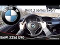 BMW 325d (E90) Manual! 2008 POV Test Drive + Acceleration 0-200 km/h