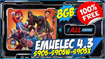 EmuELEC 4.3 S905, S905w e S905x 8GB