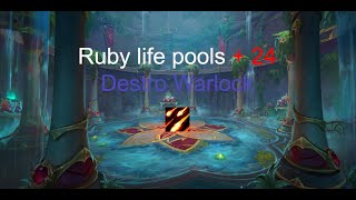 Ruby Life Pool +24 | Destro Warlock | Season 1 Dragonflight (Tyrannical/Sanguinel/Explosive)