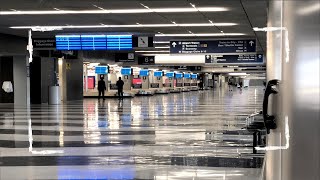 O'Hare Airport In Chicago During Covid 19 LockDown | 4K Footage