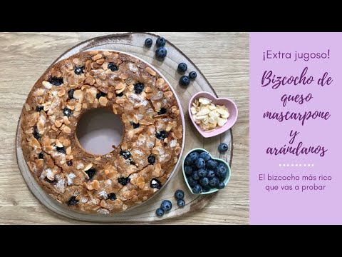 Video: Pastel De Arándanos Con Mascarpone