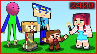 AREF'S MAGIC DAUGHTER PLAYED A JOKE FOR 24 HOURS! 😂 - Minecraft
