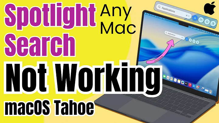 Fix Spotlight Search Not Working on MacBook in macOS Tahoe
