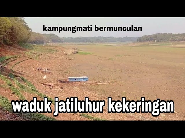 GAWAT !! Waduk cirata/jatiluhur semakin mengering Banyak kampungmati kembali  bermunculan class=