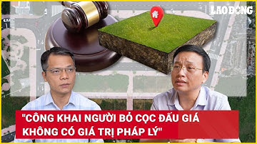 "Công khai người bỏ cọc đấu giá không có giá trị pháp lý" | Báo Lao Động