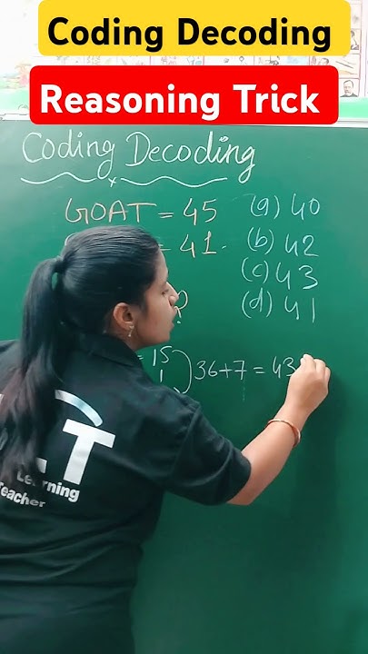 Coding Decoding Trick।। कोडिंग डिकोडिंग ट्रिक।।# ...