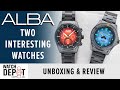 2 Colourful Watches! ALBA AT3H91X Signa + AS9P93X Active | Unboxing &amp; Review