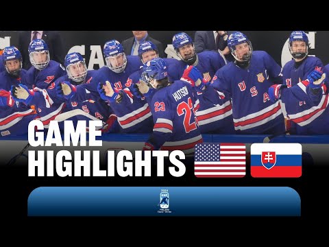 Highlights: USA vs Slovakia | 2024 #U18MensWorlds