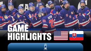 Highlights: USA vs Slovakia | 2024 #U18MensWorlds