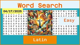 Word Search Easy - Latin - 04/17/2025
