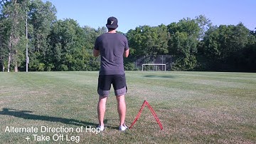 Lateral Hurdle Hop Into Sprint