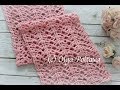 How to Crochet Scarf with Lace Design, or Wrap, or Baby Blanket, Crochet Video Tutorial