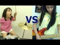 Audrey vs Kate!! Drums vs Guitar Battle!!! オードリー vs ケイト!! ドラム vs ギター バトル
