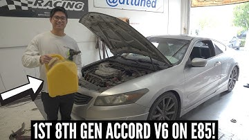 FINALLY TUNING THE ACCORD V6 ON E85! 2008 Honda Accord V6 Build @abc.garage