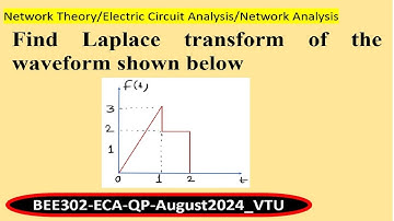 Find Laplace  transform of the given waveform