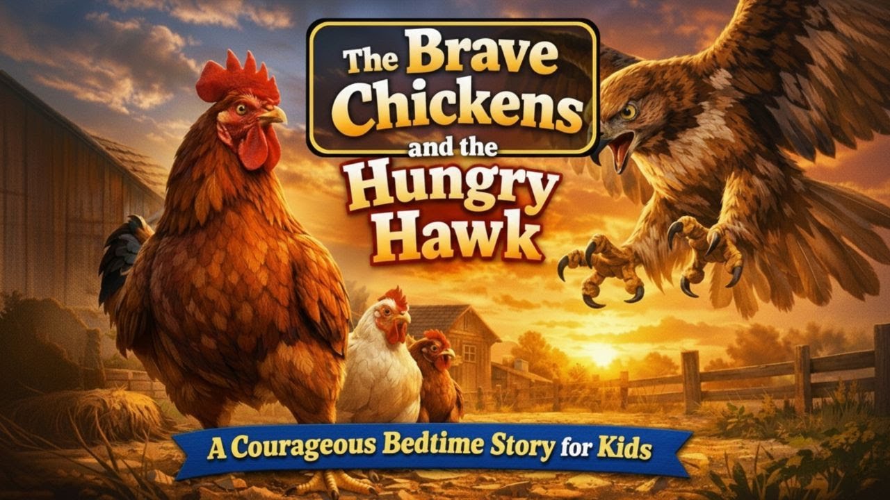 The Brave Chickens and the Hungry Hawk: A Courageous Bedtime Story for Kids