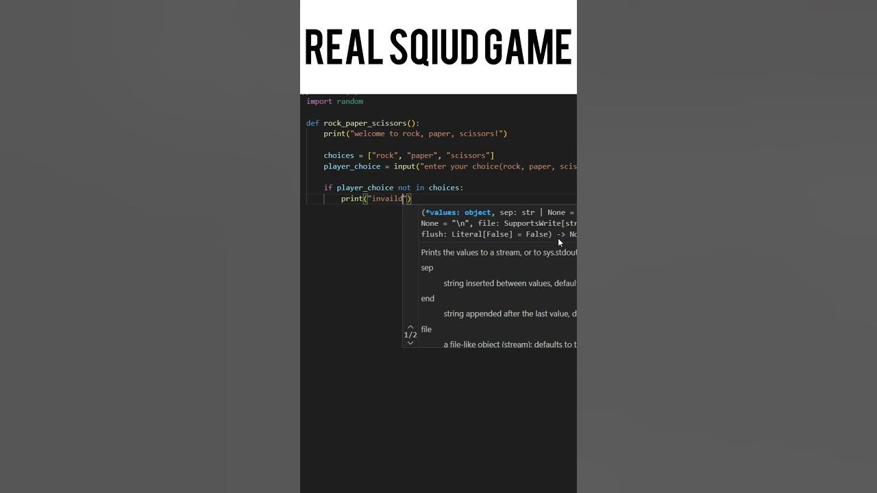 Squid game | 🔥 Python Fun! 🤯 Crazy Code That Will Blow Your Mind! # ...