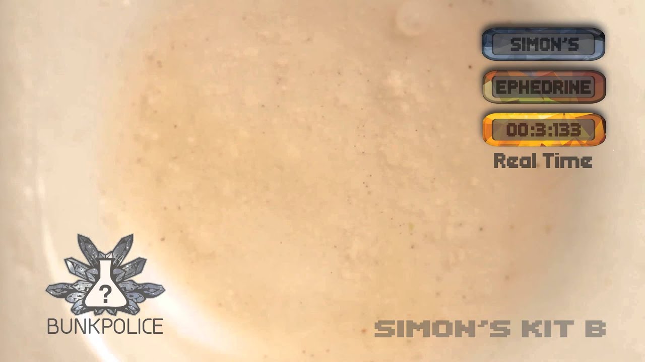 Ephedrine Simon's Reagent Normal Test Kit Bunk Police YouTube