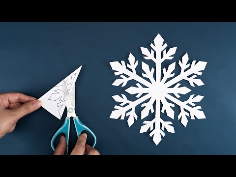 How to make Snowflakes out of paper - Paper Snowflake #44 - Christmas Ornaments