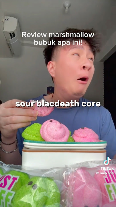 SOUR BLACDEATH CORE🤣 #justfluff #marshmallow #marshmallowjustfluff