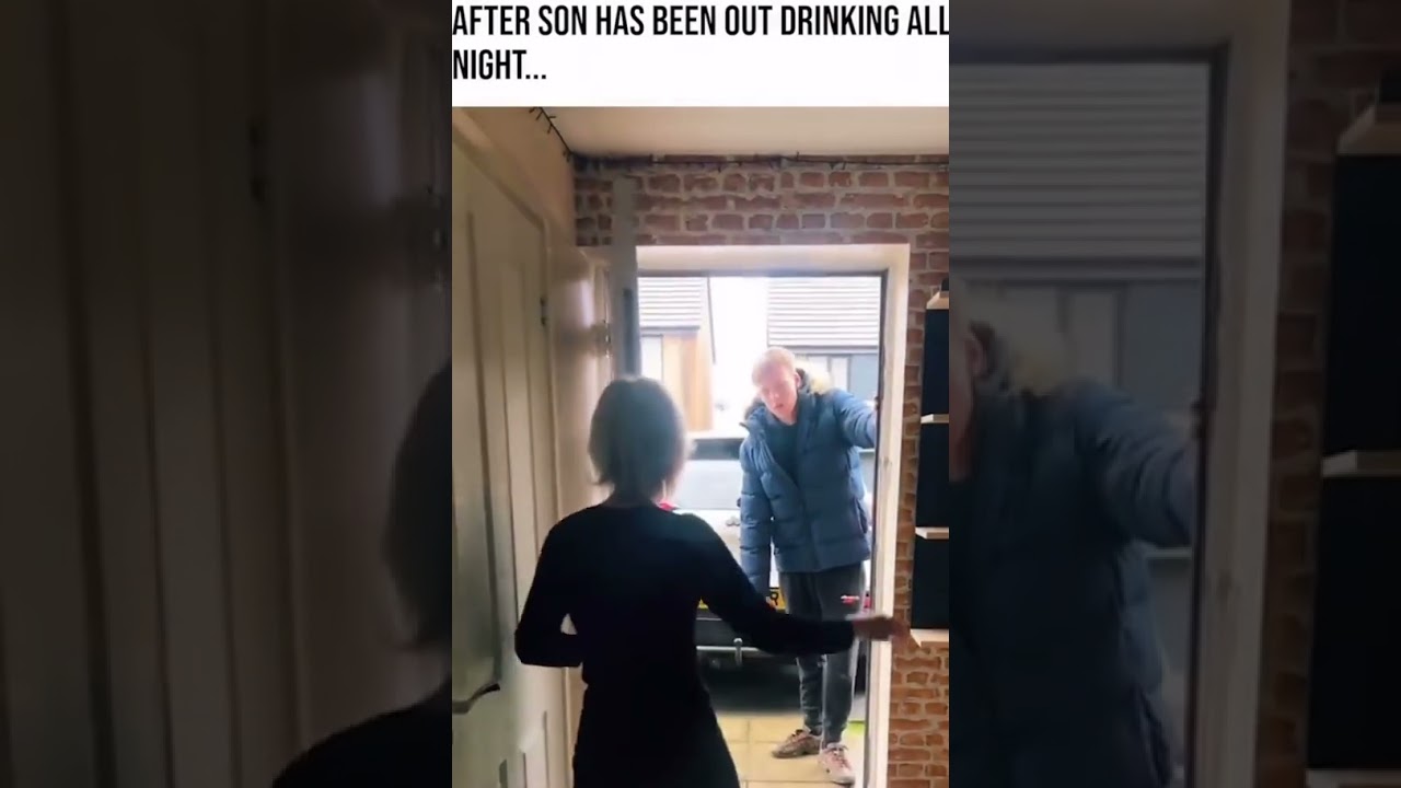 After a Wild Night: Son Returns Home Hilariously Drunk! 😂