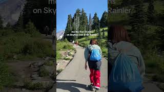 This first 10 mins on Skyline Trail at Mt Rainier was😈#mtrainier #skylinetrail #washington #hiking