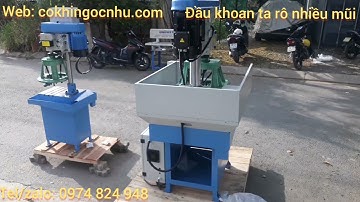Đầu khoan ta rô nhiều mũi - máy ta rô cùng lúc nhiều mũi tự động | Cơ khí ngọc như