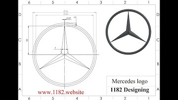 How to Design a 3D Mercedes car logo in Solidworks?