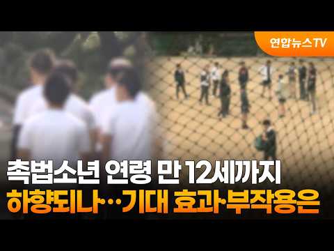 촉법소년 연령 만 12세까지 하향되나…기대 효과·부작용은 / 연합뉴스TV (YonhapnewsTV)