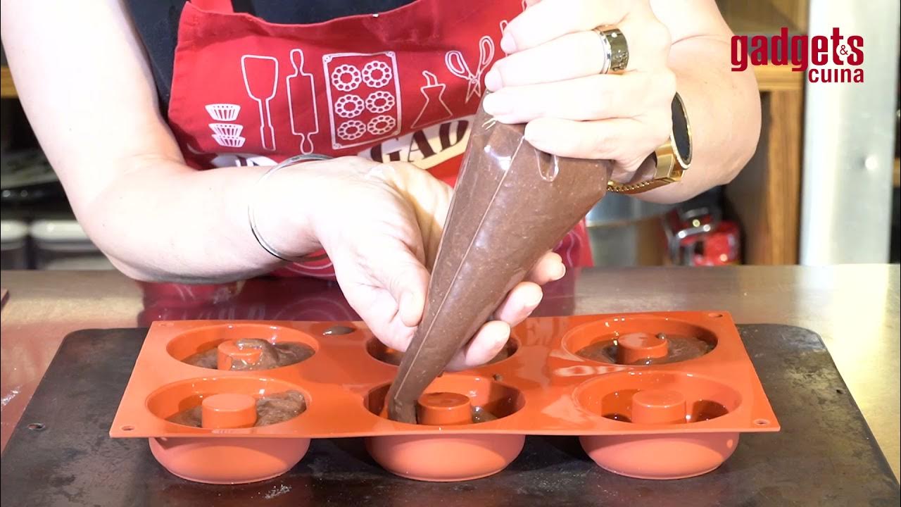 Molde de silicona de donuts de 12 cavidades de 7 cm